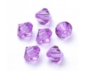 KORALIKI AKRYLOWE SZLIFOWANE DIAMENCIKI 8mm 50szt FIOLETOWE