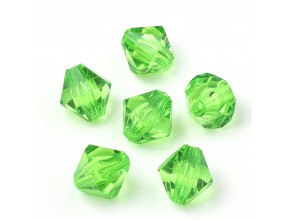 KORALIKI AKRYLOWE SZLIFOWANE DIAMENCIKI 8mm 50szt ZIELONE