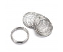 BAZA BRANSOLETY DRUT PAMIĘCIOWY na Rękę 55mm 20szt Metalowy Platynowy