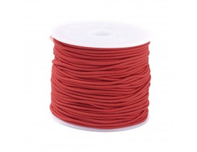 GUMKA do robienia bransoletek Rozciągliwa 1mm CZERWONA 18~20 metrów