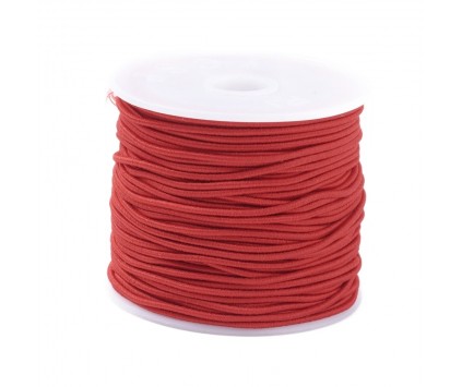 GUMKA do robienia bransoletek Rozciągliwa 1mm CZERWONA 18~20 metrów