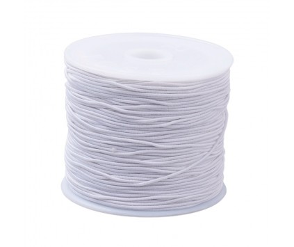GUMKA do robienia bransoletek Rozciągliwa 1mm BIAŁA 18~20 metrów