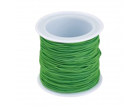 GUMKA ROZCIĄGLIWA DO BRANSOLETEK BIŻUTERII ZIELONA 1mm szpulka 21 METRÓW