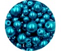 Koraliki perły 4-8mm perełki szklane woskowane mix 200szt seledynowe