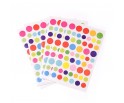 6 x Naklejki Motywacyjne dla Dzieci Kółka Kółeczka Mix Kolorów ponad 300szt