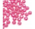 Koraliki Akryl Perły Okrągły Różowe 4mm 25g/850szt