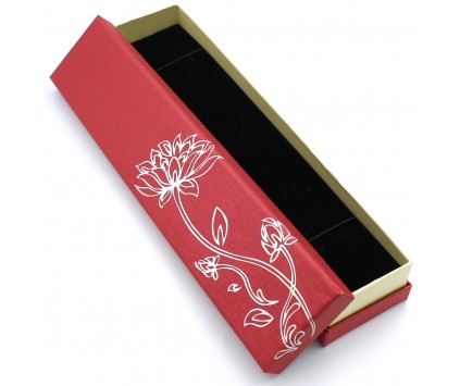 Pudełko do Bransoletki Naszyjnika Na Biżuterię Prezentowe Czerwone 1szt