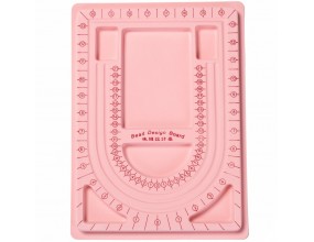 Tablica do Projektowania Naszyjników Biżuterii 33x24x1cm Różowa 1szt