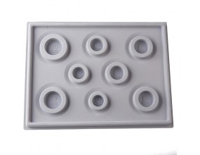 Koraliki ozdobne 8mm granatowe 10szt akrylowe