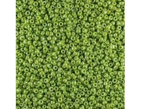 KORALIKI DROBNE SEEDS 2mm SZKLANE  30 gram NB3 zielone jasne