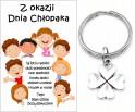 Brelok Breloczek Dzień Chłopaka Pasowanie Prezent Klasa Szkoła Koniczyna