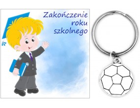 Brelok Breloczek Prezent Zakończenie Roku Szkolnego Piłka Uczeń Klasa
