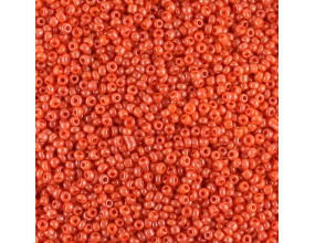 KORALIKI DROBNE SEEDS 2mm SZKLANE 30 gram NB8 pomarańczowe