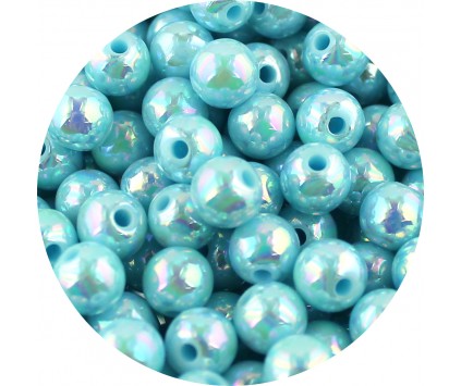 Koraliki ozdobne 8mm granatowe 10szt akrylowe