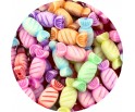 KORALIKI AKRYLOWE CUKIERKI CUKIEREK PASTELOWE DO BRANSOLETEK MIX 50szt