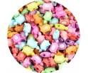 KORALIKI AKRYLOWE ŻOŁWIKI ŻÓŁWIE ŻÓŁWIK PASTELOWE 11mm MIX 50szt