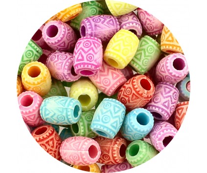 KORALIKI AKRYLOWE PRZEKŁADKI BECZUŁKI OWALNE PASTELOWE 9mm MIX 50szt