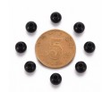 Koraliki ozdobne 8mm granatowe 10szt akrylowe