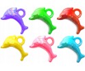Zawieszki Delfiny Koraliki Akrylowe Wisiorek 18x13mm 10szt Mix
