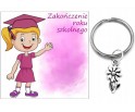 PREZENT ZAKOŃCZENIE ROKU SZKOLNEGO DZIEŃ DZIECKA BRELOK UCZEŃ KWIAT