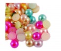 Kaboszony perły akrylowe 10 mm 10 sztuk mix