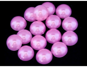 Kaboszony perły 10 mm fioletowe 12 sztuk perłowe