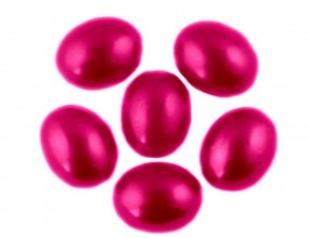 Kaboszony perłowe owalne 10x8mm ciemny róż 16sztuk