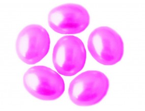 Kaboszony perłowe owalne 10x8mm jasny róż 16sztuk