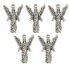 Zawieszka Aniołek ANIOŁ Charms Święta Mikołajki Wigilia 25x18mm Metal 5szt