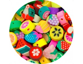 OWOCE FIMO KORALIKI POLIMEROWE 7-12mm 20szt