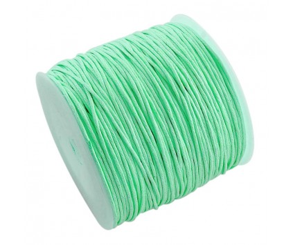 Sznurek Jubilerski Woskowany Miętowy 1mm 10m
