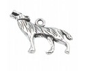 Zawieszka metalowa Charms WILK 28x20 mm