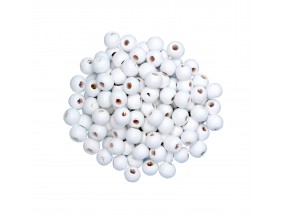KORALIKI MROŻONE SZNUR 8mm SZKLANE 52szt mleczne