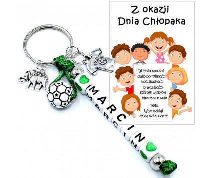 Brelok Zawieszka Imię Prezent Dzień Chłopaka Klasa Szkoła Pasowanie
