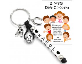 Brelok Zawieszka Imię Prezent Dzień Chłopaka Pasowanie Upominek