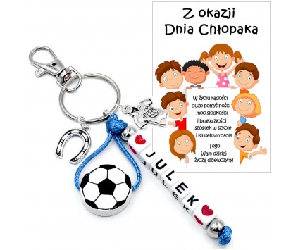 Brelok Zawieszka Imię Prezent Dzień Chłopaka Pasowanie dla Uczniów