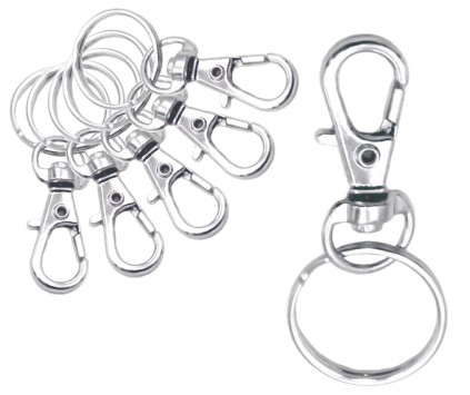 KÓŁKO KARABIŃCZYK BAZA BRELOKA BRELOK RYBKA BRELOCZEK DO KLUCZY 45mm 5szt