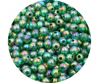 Koraliki ozdobne 8mm granatowe 10szt akrylowe