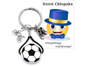 Brelok Zawieszka Drewniana Piłka Prezent Dzień Chłopaka