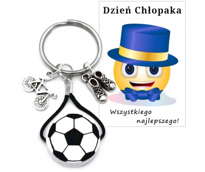 Brelok Zawieszka Drewniana Piłka Prezent Dzień Chłopaka