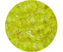 Koraliki Szklane Nici Transparentne 8mm Kulki Żółte 50szt