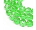 Koraliki Szklane Nici Transparentne 8mm Kulki Zielone 50szt