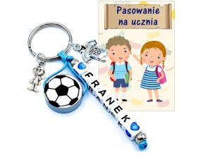 Brelok Zawieszka Imię Prezent Dzień Chłopaka Pasowanie na Ucznia