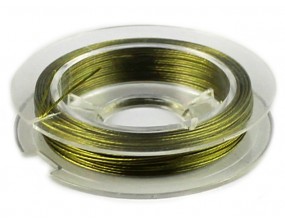 LINKA JUBILERSKA SZPULKA 10 Metrów zielona  j. 0,45mm
