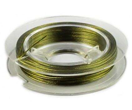 LINKA JUBILERSKA SZPULKA 10 Metrów zielona  j. 0,45mm