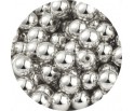 Koraliki Akrylowe Srebrne 8mm Świąteczne Ozdoby na Święta do Biżuterii 50sz