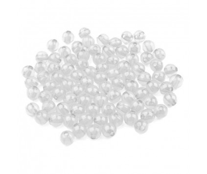 Koraliki Kuleczki Akrylowe 6mm Przezroczyste 60szt