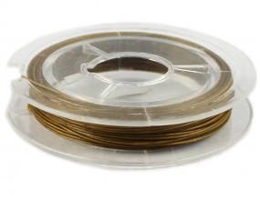 LINKA JUBILERSKA SZPULKA 10 Metrów STARE ZŁOTO 0,45mm