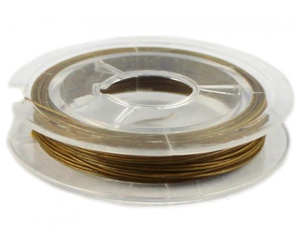 LINKA JUBILERSKA SZPULKA 10 Metrów STARE ZŁOTO 0,45mm