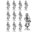 ZAWIESZKI CHARMS CHŁOPIEC CHŁOPCZYK ZAWIESZKA WISIOREK BRELOKA 18,5mm 12sz